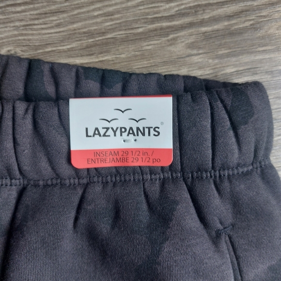 Lazy Pants black camo sweatshirt hoodie + sweat pant set. Sweatsuits Medium M - Picture 4 of 12